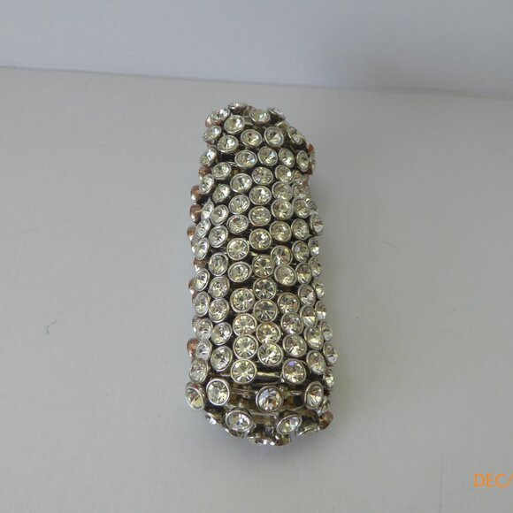 7 Row, Bezel Set Crystal Bracelet - Picture 5 of 7